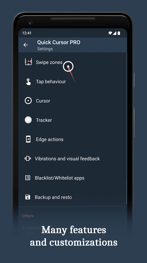Quick Cursor: One-Handed mode