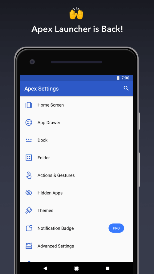 Apex Launcher – Customize,Secu