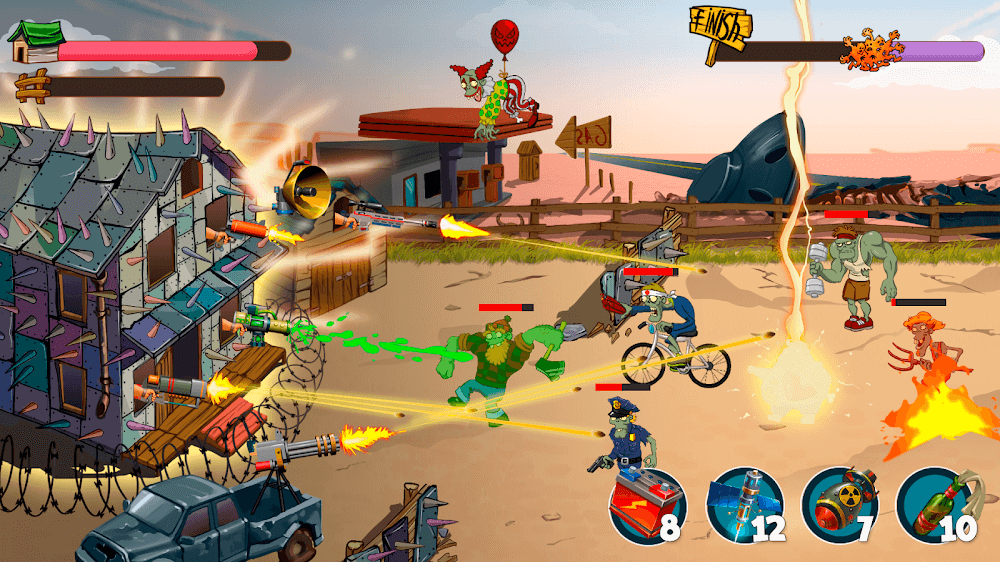 Base defense versus Zombies