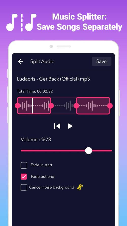 AudioApp MP3 Cutter, Ringtone