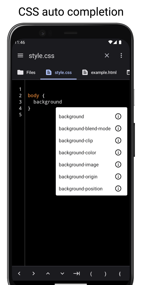 WebCode – html, css, js ide